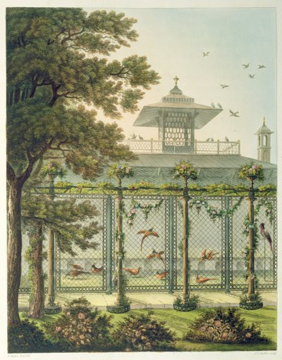 The Pheasantry, engraved by Joseph Constantine Stadler from 